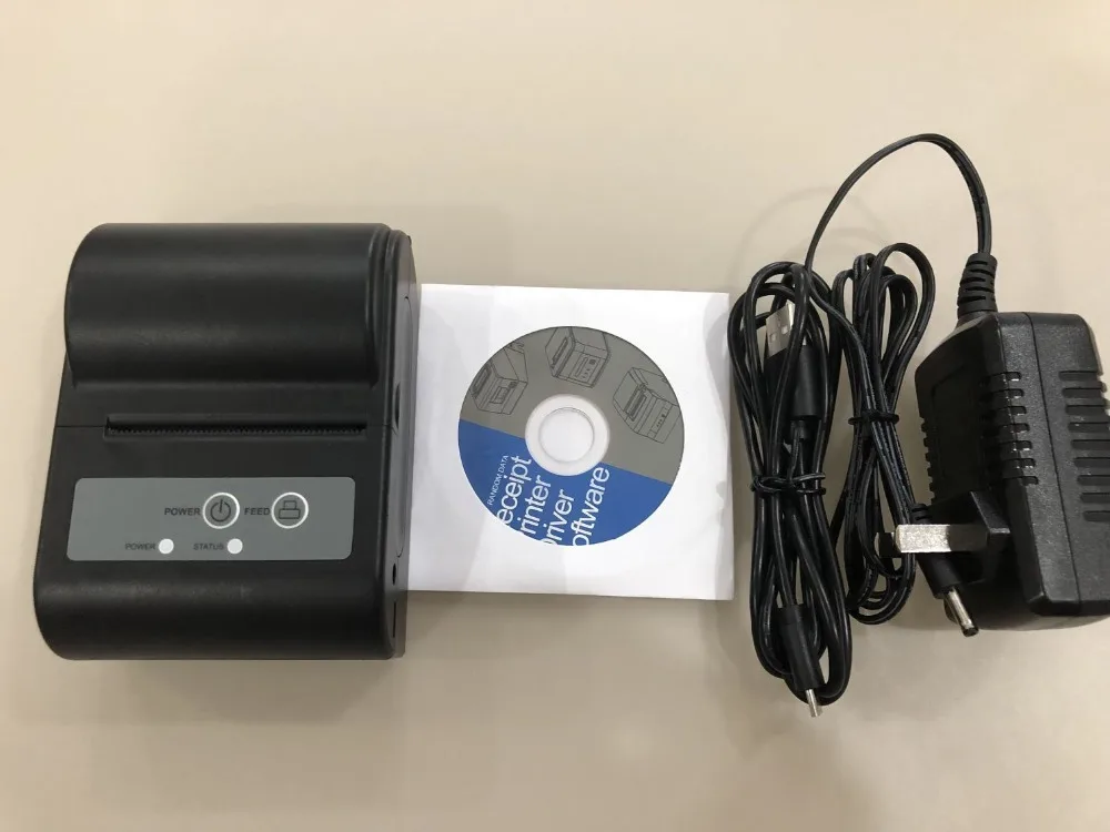 2 дюйма Android Мини POS принтер Bluetooth Портативный Термальность штрих код QR этикетки 58