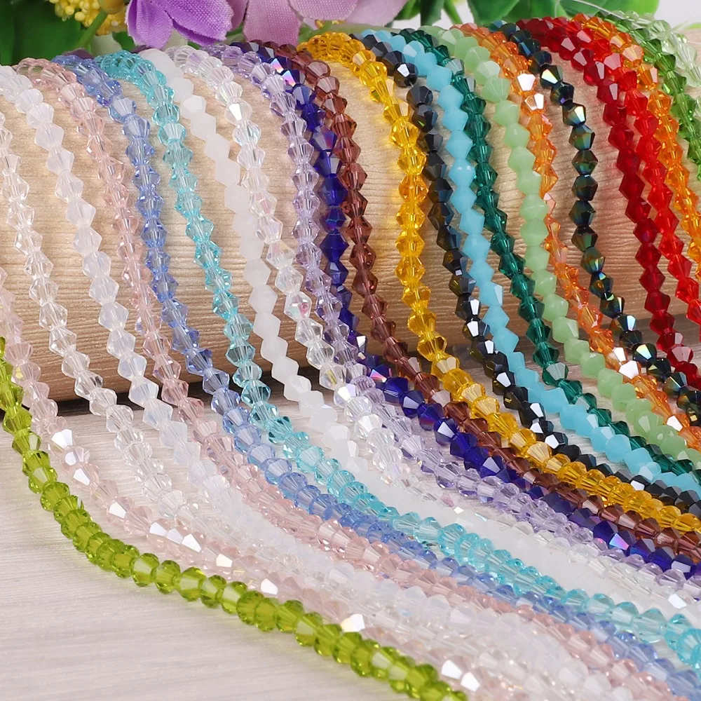 

145Pcs/lot 3mm Colorful Glass Beads Charms Loose Round Beads Jewelry Beads for DIY Necklaces & Bracelets Jewelry Making