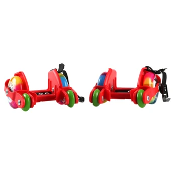 

Portable Skateboarding Skates Four-Wheeled Skateboarding Shoes Colorful