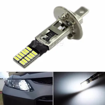 

6500K 24-SMD HID Xenon White H1 LED Replacement Bulbs For Fog Lights Driving DRL