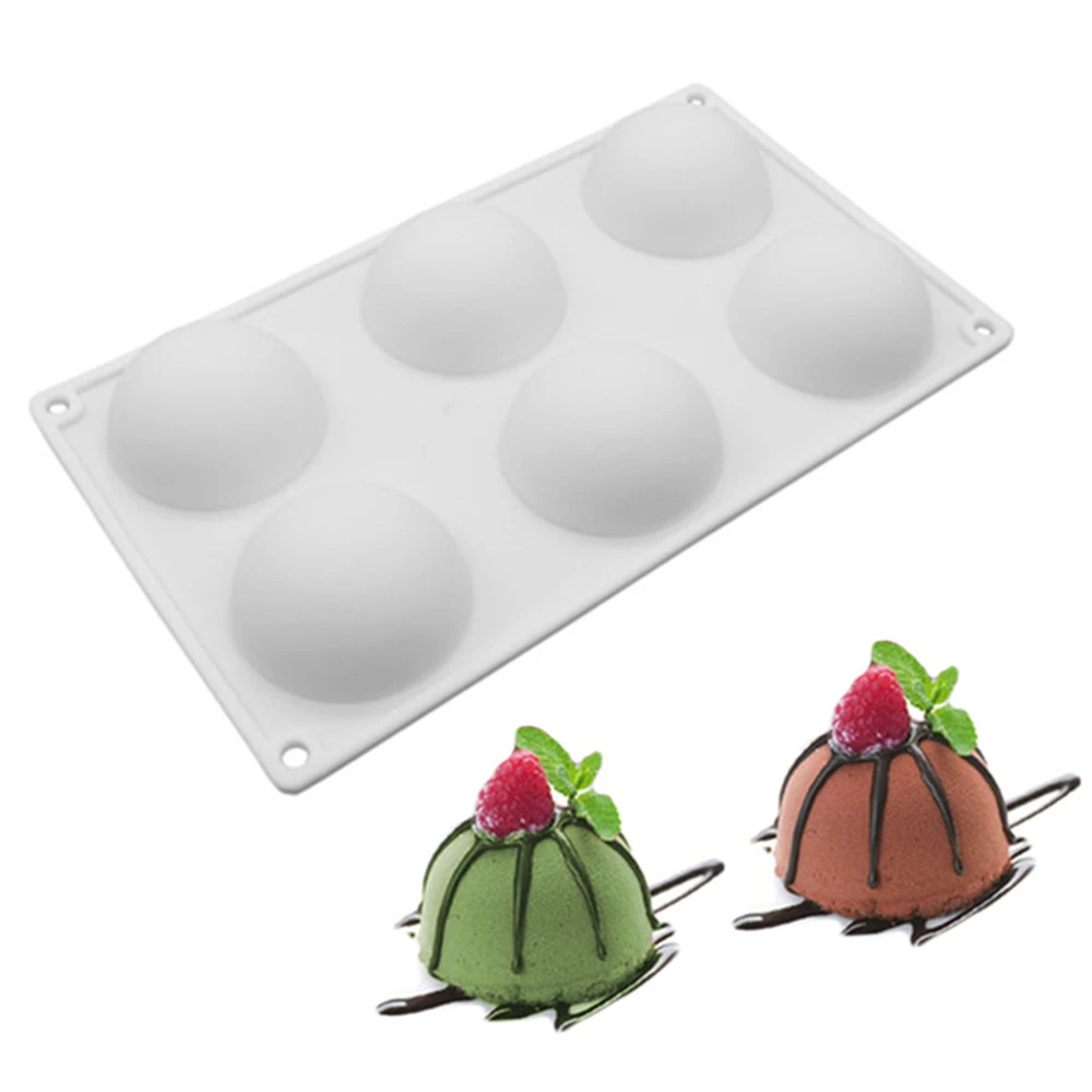 AMW Half Round Ball Shaped Cake Mold Oven Baking Supplies Silicone