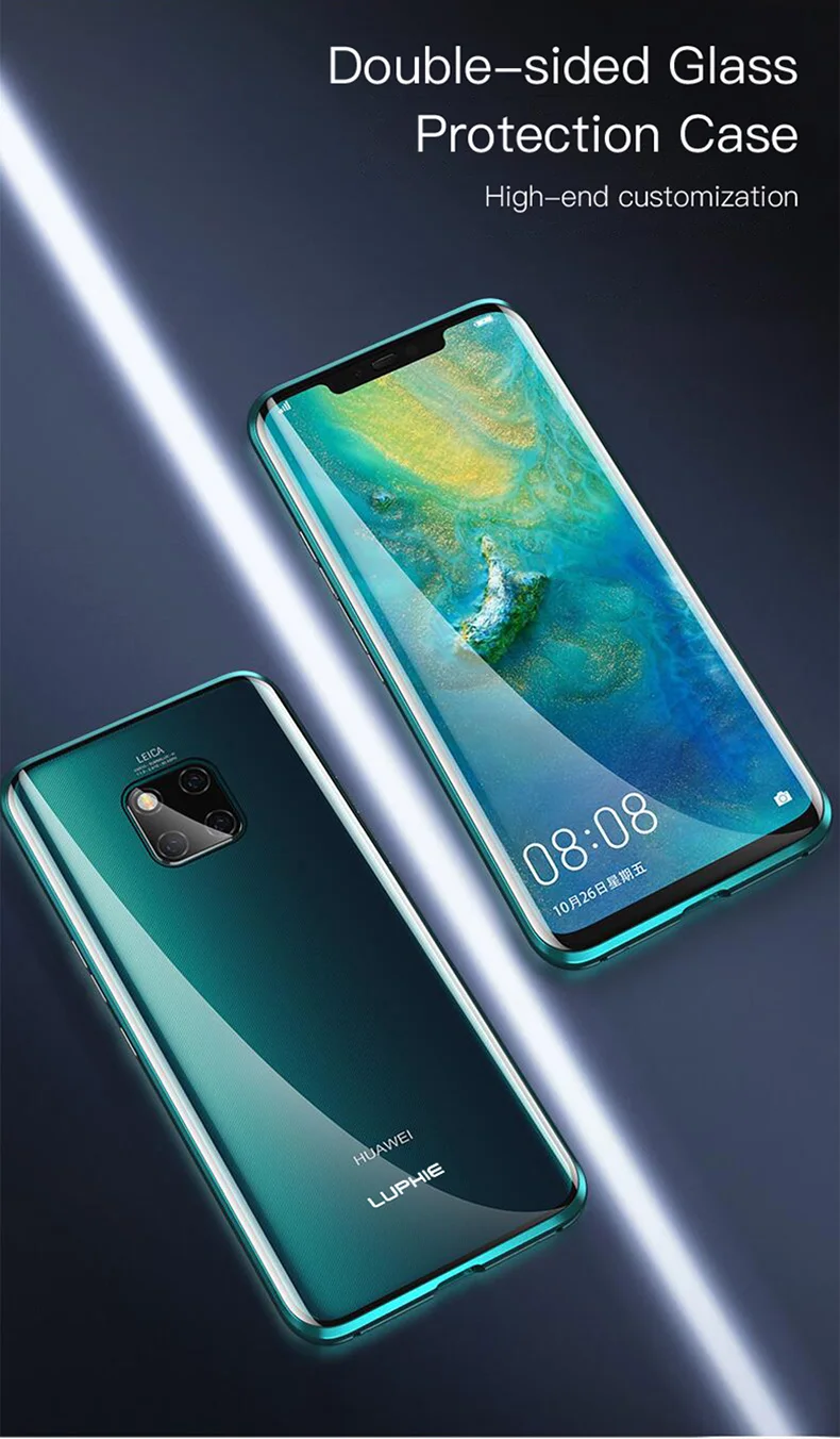 LUPHIE 360 Full Degree Magnetic Case for Huawei Mate20 Pro P30 P30 Pro  (2)