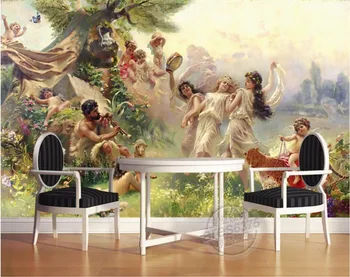 

Custom photo 3d room wallpaper Non-woven mural 3d wall murals wallpaper for walls 3 d Angel paradise dance party painting