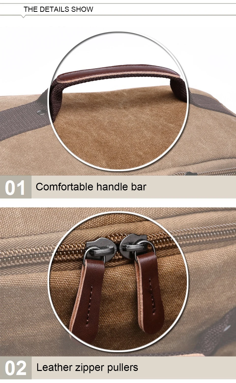 8 Canvas Backpack 15.6'' Laptop Backpacks Men Bagpack Wearproof School Bag for Teenage Male Knapsack Travel Bags Fashion Rucksack