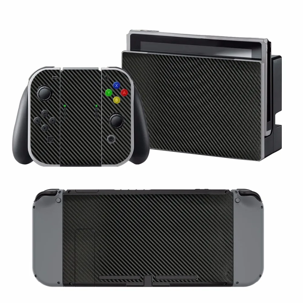 

Carbon Fiber Sticker Vinly Skin Sticker Cover Protective for Nintendo Nintend Switch NS Console Protector Cover Decal Vinyl Skin