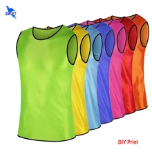 Новые спортивные аксессуары командные тренировочные жилеты Футбол Баскетбол Молодежная кофта-передничек DIY печать футбольные рубашки