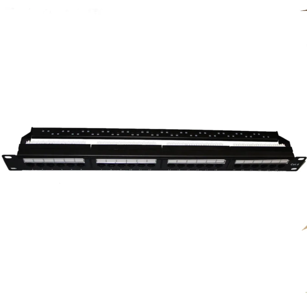 imágenes para 24 Puertos Panel De Conexiones de Red UTP Cat 6 Unshield Fluke Pasó de Montaje En Rack 1U de Altura con Gestión de Cables Trasero imágenes para 24 Puertos Panel De Conexiones de Red UTP Cat 6 Unshield Fluke Pasó de Montaje En Rack 1U de Altura con Gestión de Cables Trasero