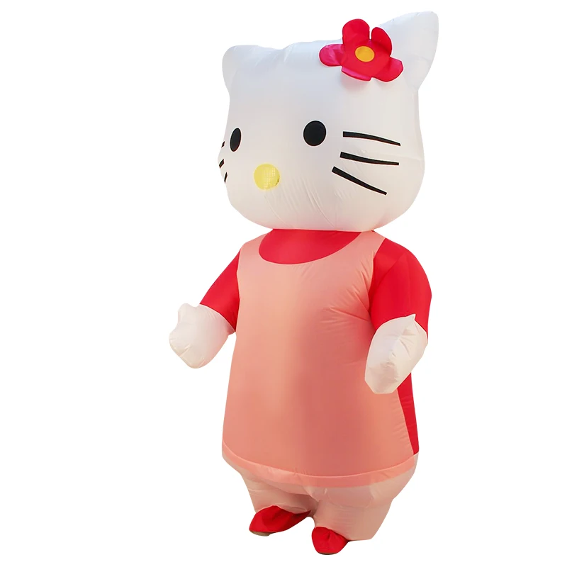 

Hello Kitty Inflatable Costume Women men Adult Kitty Fancy Dress Halloween Party Cosplay Blowup Purim Carnaval Costumes women