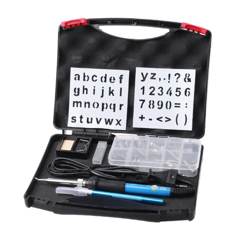 

Soldering Iron Carving Embossing Burning Pyrography Pen Tools Blade Stand Kit LS'D Tool