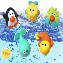 Детские резиновые игрушки для купания для распыления воды интересные душ плавательная игрушка Ванна Монстры Squirters ванна воды игрушки