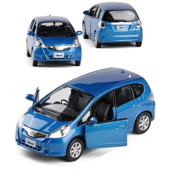 

High Simulation 1:36 Scale Diecast Alloy Metal Car Model For Jazz Fit Collection Model Pull Back Toys Car Gift for Kids V008