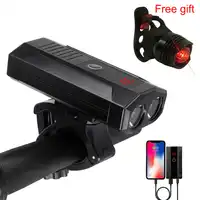 Onature USB Rechargeable bike light front Headlight Built-In 5200mAh Waterproof LED Cycle Light 1000 lumens Bike Accessories