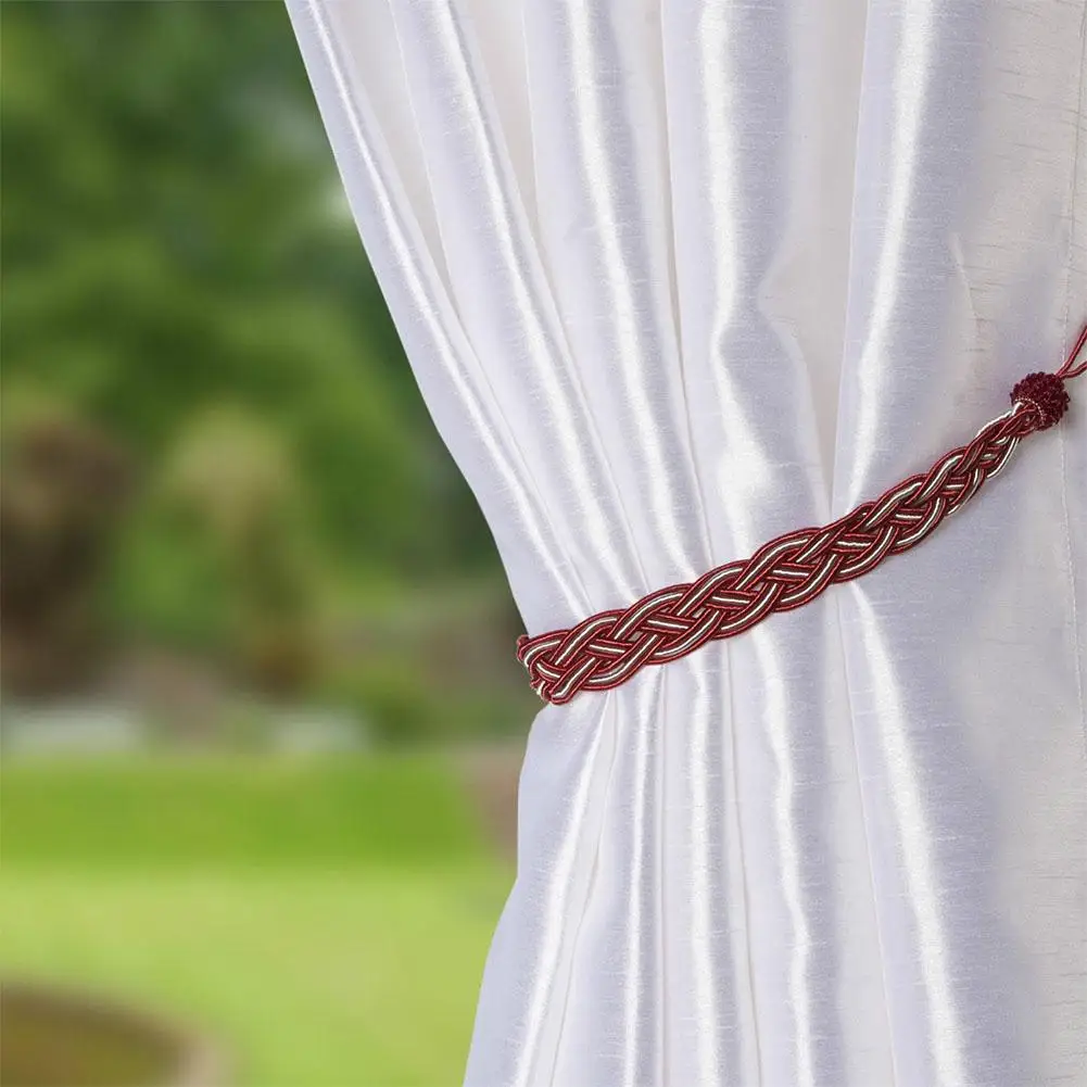 Buy Braided Satin Rope Curtain Tie Backs Tiebacks
