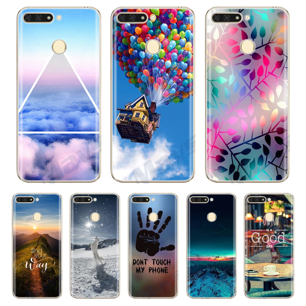 

Soft Silicone case For Huawei Honor 7A Case 5.45 Russian Phone Case on Huawei Honor 7A Pro 5.7 TPU Back Cover for Honor 7A RU