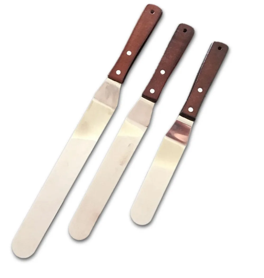 Kitchen Tools Stainless Steel Cake Spatula Butter Cream Icing Frosting Knife Smoother Pastry Cake Decoration kitchen accessories (2)
