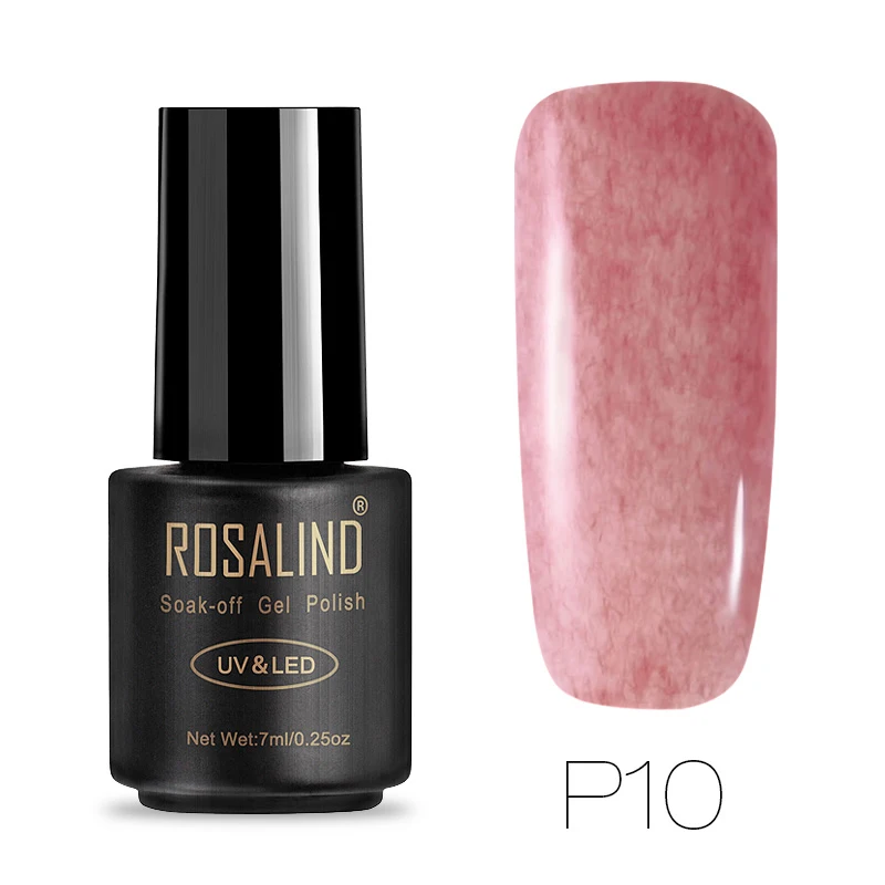 P10 ROSALIND гель 1S черный флакон 7 мл эффект искусственного меха P01-16 гель лак для ногтей УФ светодиодный долговечный 3D гель лак - Цвет: P10