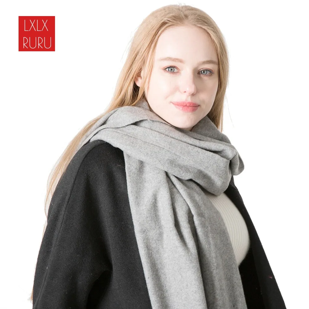 LXLXRURU Luxury Brand Scarf Unisex 2018 Female Male Best Quality Wool