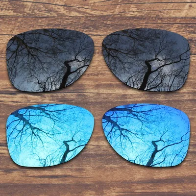 Black and Blue ToughAsNails поляризованные Сменные линзы для солнцезащитных очков Оукли отправка 2-несколько вариантов - Цвет линз: Black and Blue