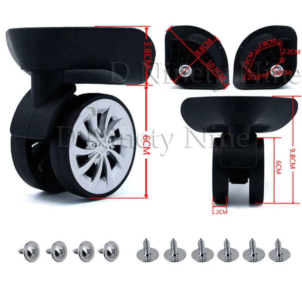 Universal Swivel Suitcase Luggage Casters Replacement Wheels for Travel Case