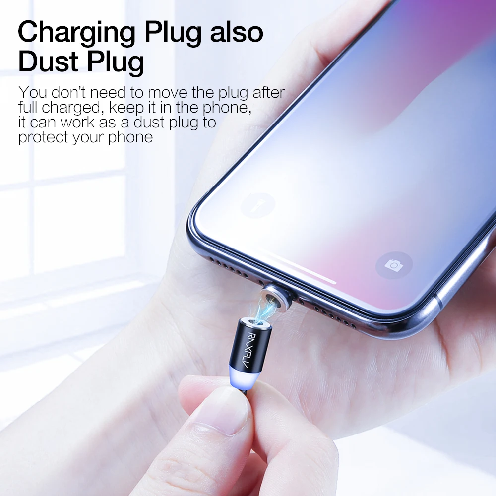 Магнитный кабель RAXFLY 2 в 1 2.1A Micro USB Type C супер быстрая зарядка для телефона Microusb