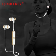 S6 Wireless Sports Bluetooth Earphone Sweatproof Stereo Bluetooth Headset Earbud Noise Cancelltion for Gym Work LJ-MILLKEY LZ001