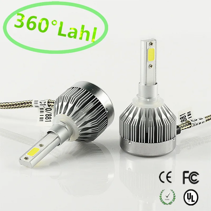 

2017 9006 HB4 CAR LED Headlights COB 60W 6000LM/SET AUTO MOTOCYCLE HEADLIGHT HEADLAMP KIT Front Bulb Automobiles Headlamp 6000K