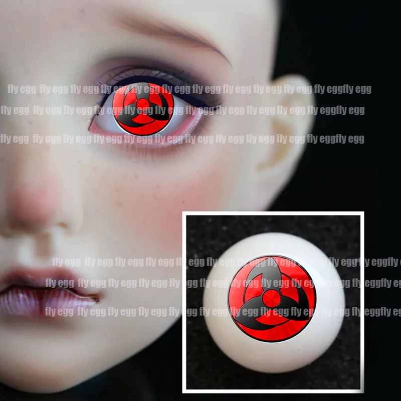 Японский комикс amimation sharingan eye BJD eyes fo 1/4 BJD кукла ручной работы 12 мм 14 мм 16 мм 18 мм 20 мм 22 мм акриловое глазное яблоко с ручкой