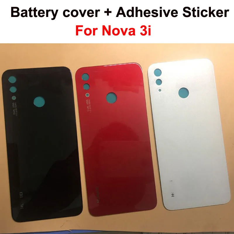 Для huawei Nova 3i Задняя крышка батареи рамка с 3M клей двухсторонняя клейкая наклейка лента для huawei Nova3i запасная часть 6,3"