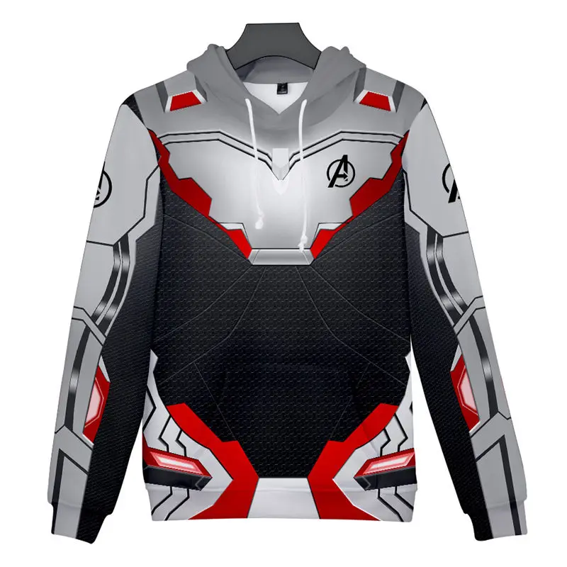 The Avengers Endgame Hoodies Men Women 3D Pullover Sweatshirt Quantum Realm Cosplay Hooded Unisex Zipper Hoodie