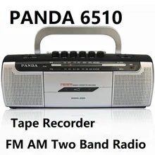 PANDA 6510 магнитола FM AM радио маленькая двойная акустическая лента узнать английский Playe двойное радио