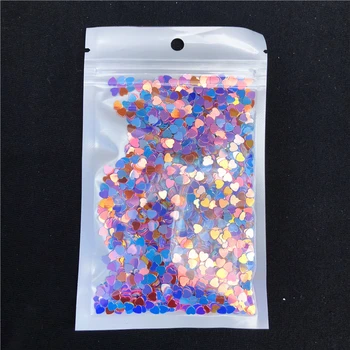

1200Pcs/Pack 4mm Heart Mixed Colors pvc loose sequins Glitter Paillettes Sewing Wedding Craft Kids DIY Accessories Nail Sequin