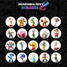 Полный набор 20 шт./компл. Марио 8 NFC карточная игра тег для Amiibo коллекция монет Ntag215 печатных Стикеры NFC тег NS/переключатель/wii U