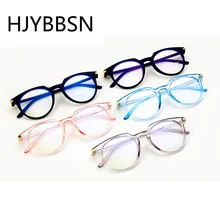 HJYBBSN анти-синий светильник, круглые женские очки для чтения, трендовые винтажные Повседневные очки, роскошные брендовые дизайнерские очки для вождения