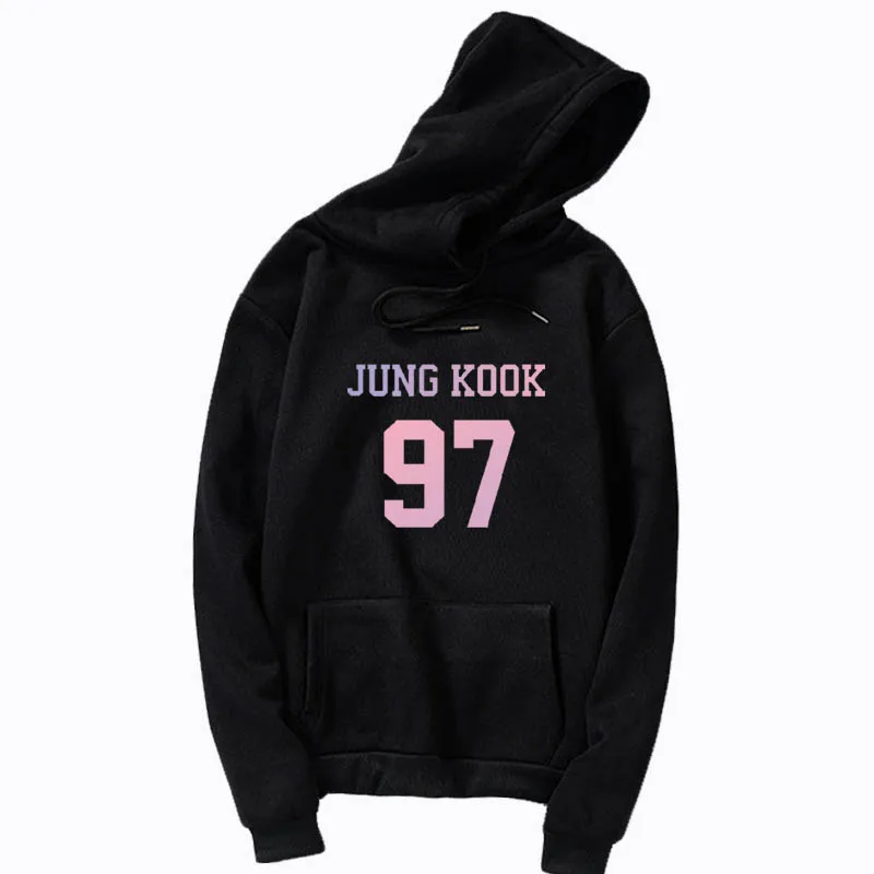 Толстовка с капюшоном Kpop Kawaii Fangirl jung kook Suga 93 на передней стороне унисекс | Женская
