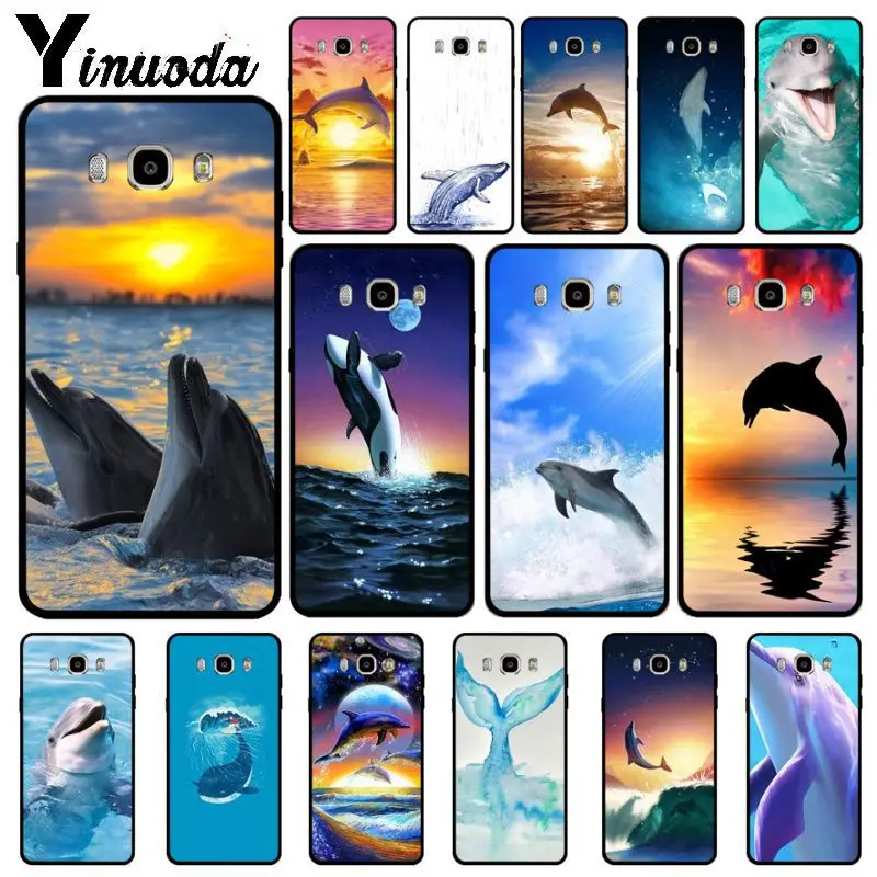 

Yinuoda Dance Of Dolphin Soft Silicone Black Phone Case For Samsung Galaxy j6plus j7 prime j8 j2 prime j4plus 2018 Mobile Cases