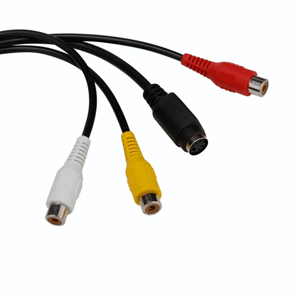 Композитный адаптер VGA Male S Video 3 RCA Jack Female AV TV Out переходник видео кабель для