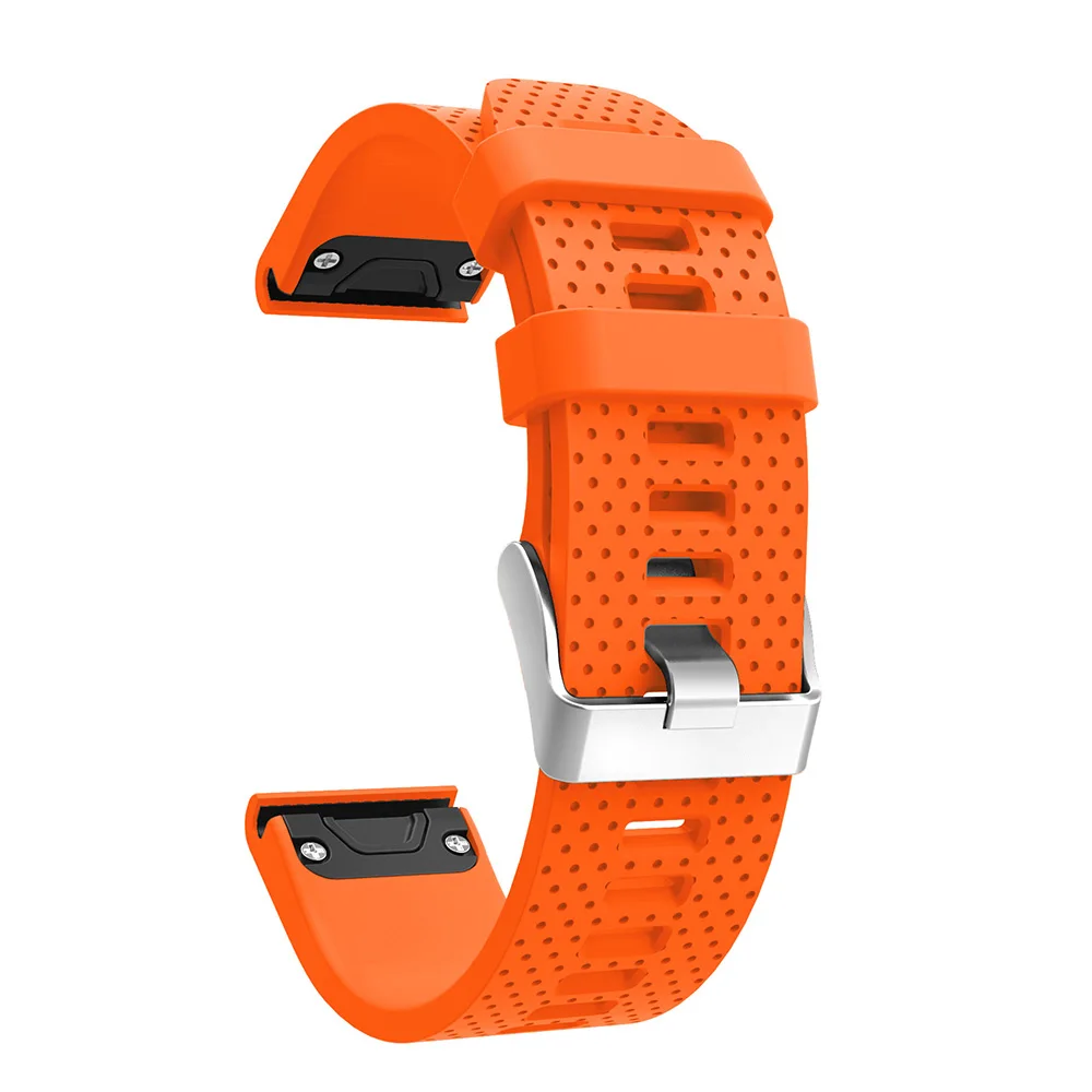 Ремешок для часов Hero Iand для Garmin fenix 5s сменный силиконовый ремешок для часов - Цвет: Orange