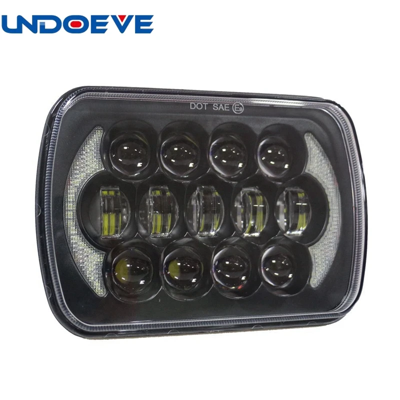 

Undoeve For Jeep Wrangler YJ Cherokee XJ Trucks 4x4 Offroad 5x7'' inch Daymaker led headlight 105W LED Projection headlamp