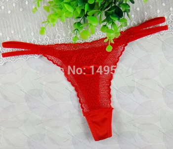 

60pcs/lot flower shaped rose Simple Thongs Underwear G-string T-back