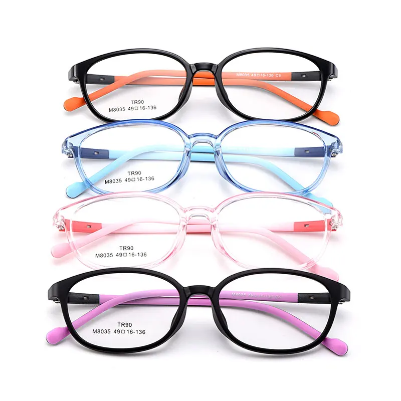 BAONONG urltra-свет TR90 полный обод оправа для детских очков детская Пластик Eyewears ребенка удобные очки кадр M8035