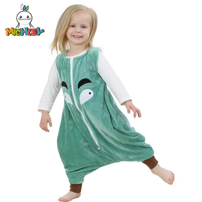 MICHLEY Kids Blanket Sleepers Baby Jumpsuits Girl Cartoon Kigurumi