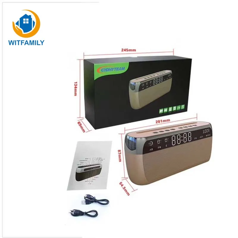 Новые беспроводные Bluetooth аудио мини часы Портативный креативный открытый