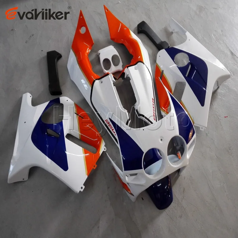 Заказной ABS обтекатель для CBR250RR 88 89 MC19 1988-1989 мотоциклетные панели заказ+ литьевая форма Оранжевый Белый