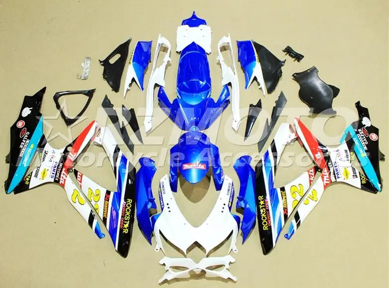 

3 Free Gifts New ABS Fairing Kit 100% Fit For SUZUKI GSXR600 GSXR750 08 09 10 600 750 K8 GSXR 600 750 2008 2009 2010 custom