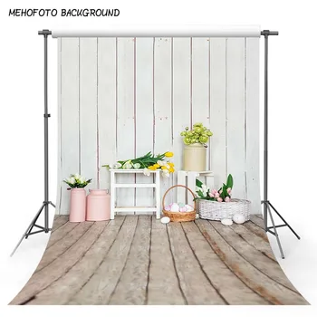 

Photography Backdrop 5x7 White Wood Wall Photo Background Kids Vintage Vinyl Flooring White Easter Backdrops for Kids fotografia
