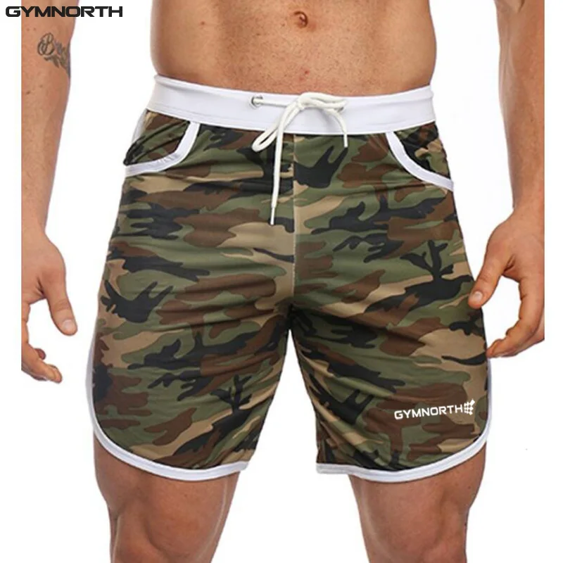GYMNORTH Camouflage Print Shorts Men 2018 Brands Short