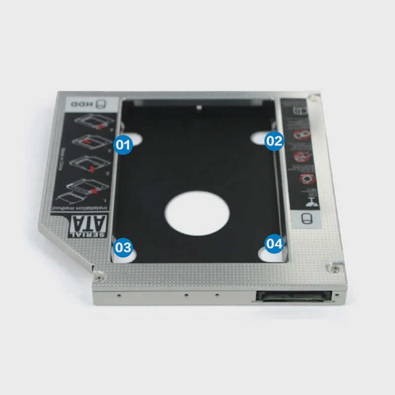 SATA 3,0 2nd HDD SSD карман для жесткого диска Bay для 12,7 мм Универсальный ноутбук CD DVD-ROM