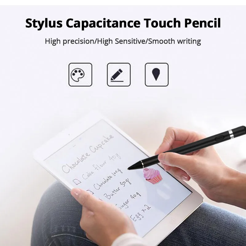 Планшет сенсорный карандаш-стилус для рисования Apple Pencil samsung емкостной сенсорный карандаш для Apple Ipad iPhone XS MAX с USB кабелем