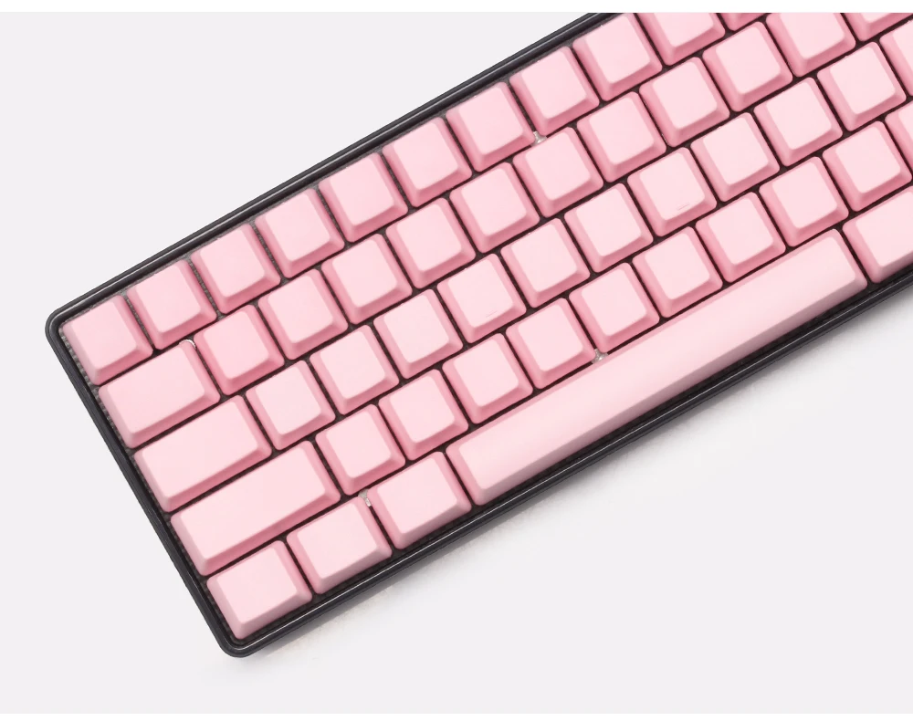 Пустой Розовый keycap толстые PBT ANSI OEM 61 Ключи для DZ60 GH60 cherry mx механическая клавиатура