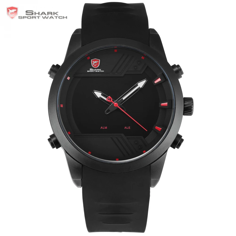 Sawback Angel Shark Sport Watch 2017 NEW LED Black Red Digital Date